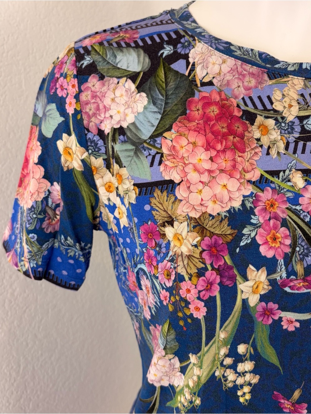 Johnny Was Revive Floral Short Sleeve Special Tee - Picture 4 of 10
